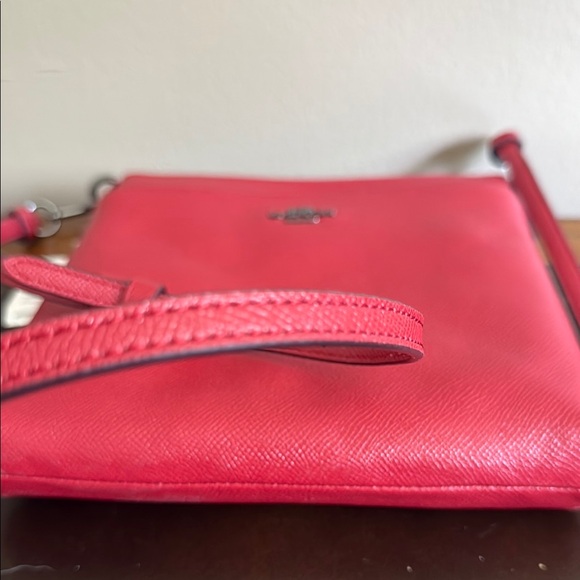 COPY - Coach Red Pebbled Leather Crossbody Bag - Picture 4 of 4